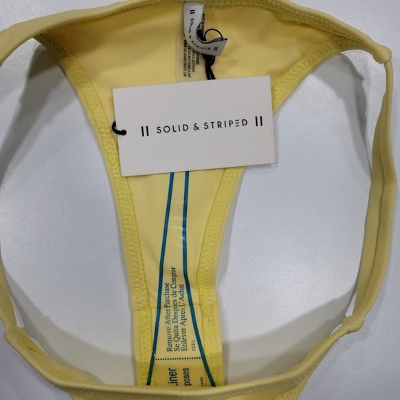 Solid & Striped The Mia Bikini Bottom Pastel Yellow - Picture 4 of 7